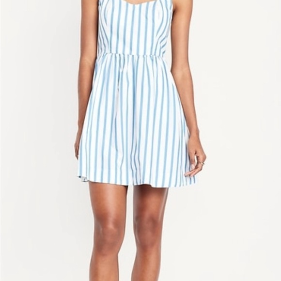 Old Navy Dresses & Skirts - Old Navy Blue and White Striped Mini Dress